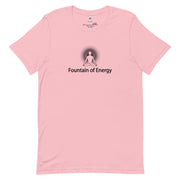 "Fountain of Energy" Positive Thought Brand Unisex T-Shirt (Black Graphic)