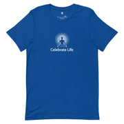 "Celebrate Life" Positive Thought Brand Unisex T-Shirt (White Graphic)