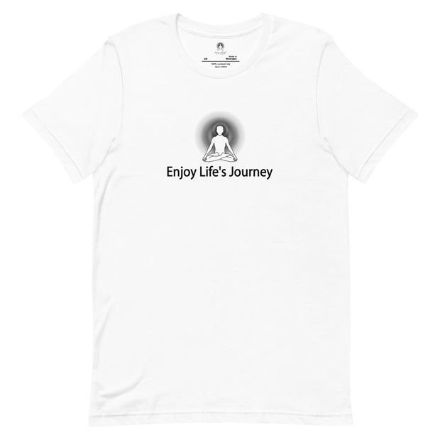 "Enjoy Life's Journey" Positive Thought Brand Unisex T-Shirt (Black Graphic)