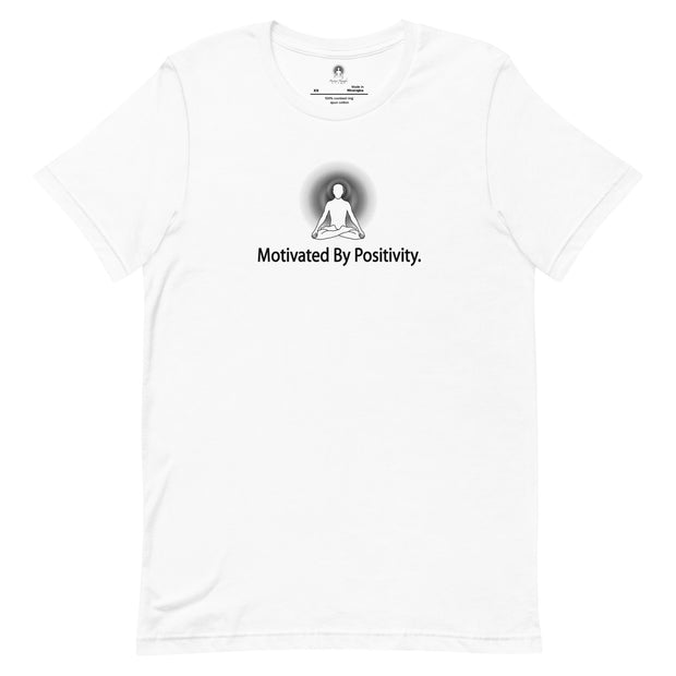 "Motivated by Positivity" Positive Thought Brand Unisex T-Shirt (Black Graphic)