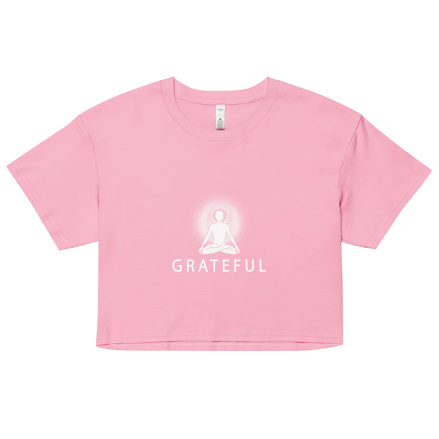 "GRATEFUL" Positive Thought Brand Women’s Crop Top