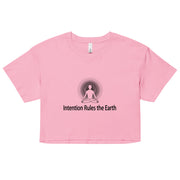 "Inquire Within" Positive Thought Brand Women’s Crop Top (Black Graphic)