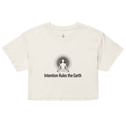 "Inquire Within" Positive Thought Brand Women’s Crop Top (Black Graphic)