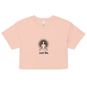 "Just Be" Positive Thought Brand Women’s Crop Top (Black Graphic)