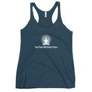 "Your Peace Will Attract Peace" Positive thought Brand Women's Racerback Tank