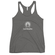 "Just Breathe" Positive Thought Brand Women's Racerback Tank
