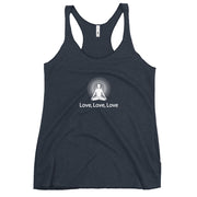 Love, Love, Love Positive Thought Brand Women's Racerback Tank