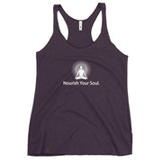 "Nourish Your Soul" Positive Thought Brand Women's Racerback Tank