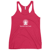 "Nourish Your Soul" Positive Thought Brand Women's Racerback Tank