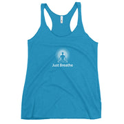 "Just Breathe" Positive Thought Brand Women's Racerback Tank
