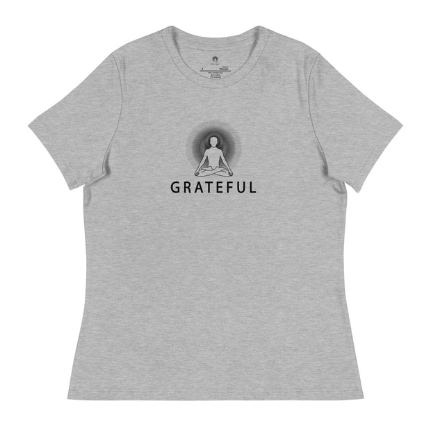 "GRATEFUL" Positive Thought Brand Women's Relaxed T-Shirt