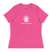 "Love, Love, Love" Positive Thought Brand Women's Relaxed T-Shirt