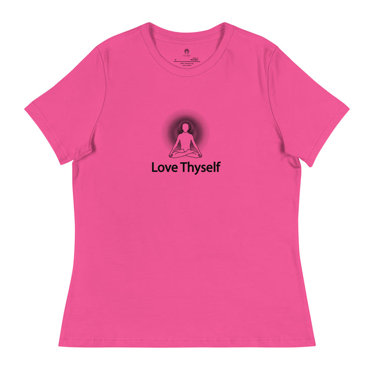 "Love Thyself" Positive Thought Brand Women's Relaxed T-Shirt