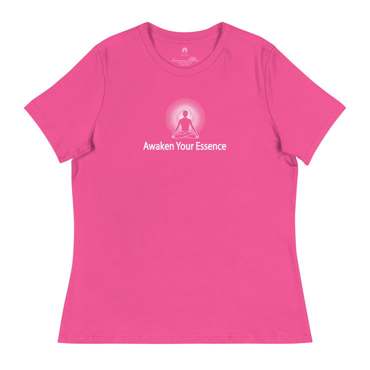 "Awaken Your Essence" Positive Thought Brand Women's Relaxed T-Shirt