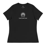 "Love, Love, Love" Positive Thought Brand Women's Relaxed T-Shirt