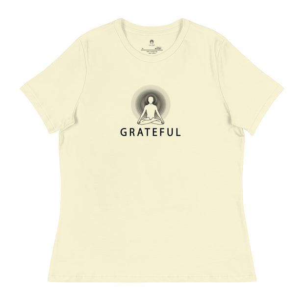 "GRATEFUL" Positive Thought Brand Women's Relaxed T-Shirt