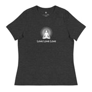 "Love, Love, Love" Positive Thought Brand Women's Relaxed T-Shirt