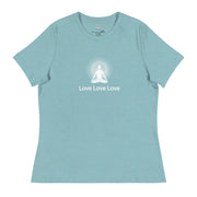 "Love, Love, Love" Positive Thought Brand Women's Relaxed T-Shirt