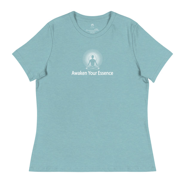 "Awaken Your Essence" Positive Thought Brand Women's Relaxed T-Shirt