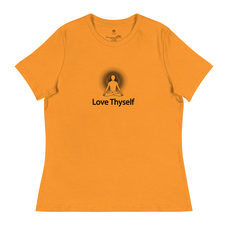 "Love Thyself" Positive Thought Brand Women's Relaxed T-Shirt