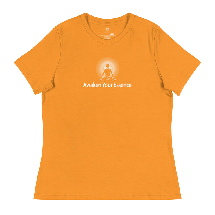 "Awaken Your Essence" Positive Thought Brand Women's Relaxed T-Shirt