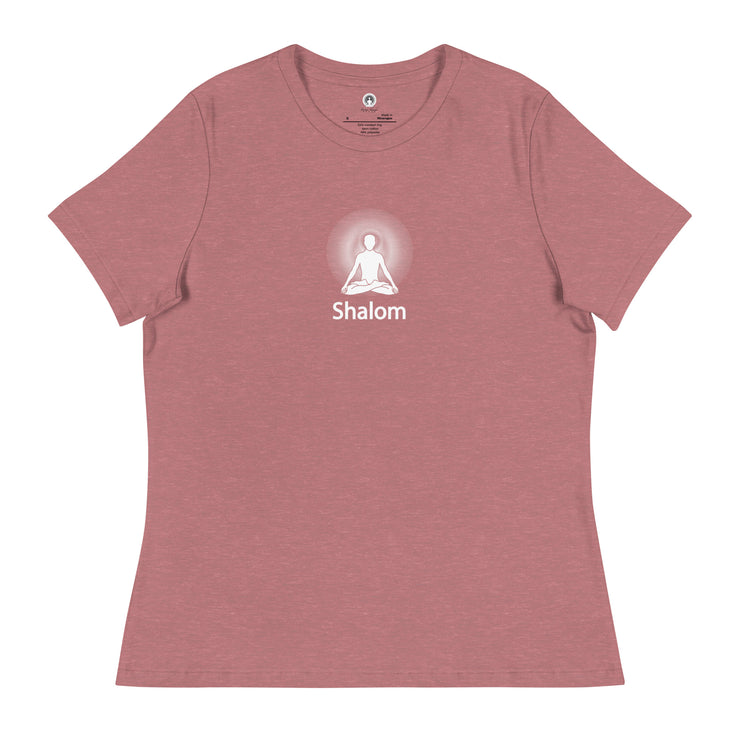 "Shalom" Positive Thought Brand Women's Relaxed T-Shirt