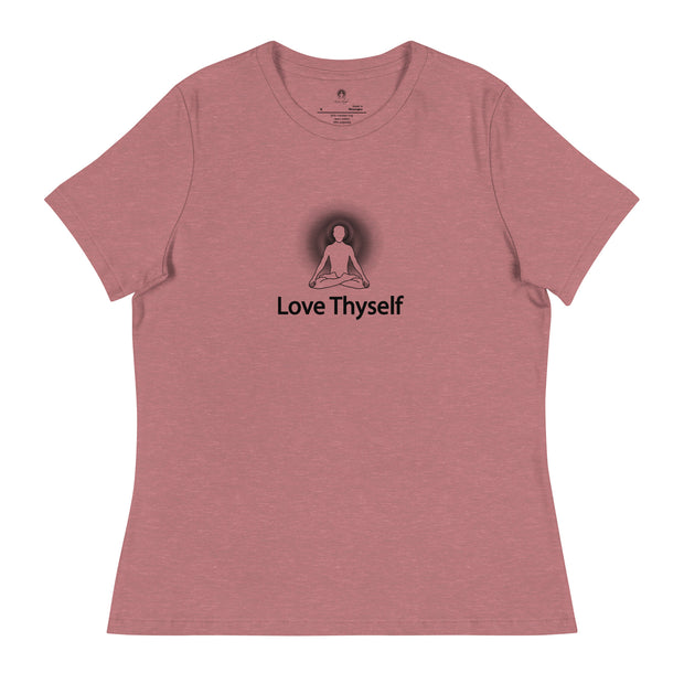 "Love Thyself" Positive Thought Brand Women's Relaxed T-Shirt