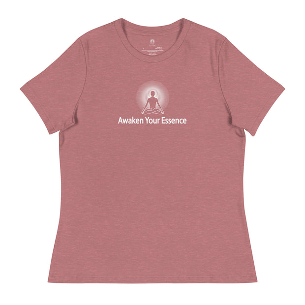 "Awaken Your Essence" Positive Thought Brand Women's Relaxed T-Shirt