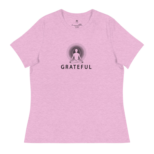 "GRATEFUL" Positive Thought Brand Women's Relaxed T-Shirt