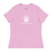 "Love, Love, Love" Positive Thought Brand Women's Relaxed T-Shirt