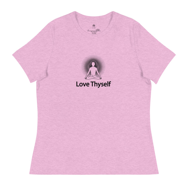 "Love Thyself" Positive Thought Brand Women's Relaxed T-Shirt