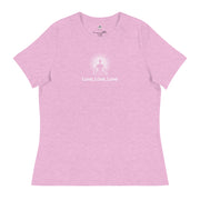 "Love, Love, Love" Positive Thought Brand Women's Relaxed T-Shirt