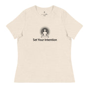 "Set Your Intention" Positive Thought Brand Women's Relaxed T-Shirt