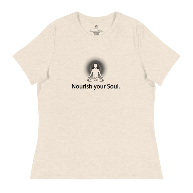"Nourish Your Soul" Positive Thought Brand Women's Relaxed T-Shirt