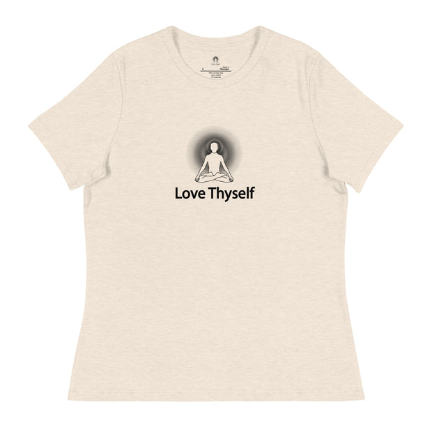 "Love Thyself" Positive Thought Brand Women's Relaxed T-Shirt