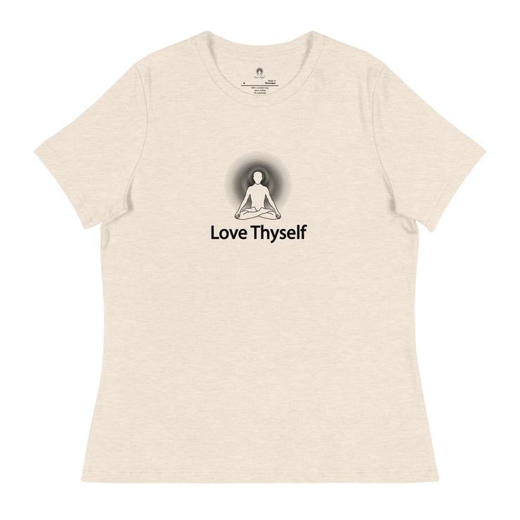 "Love Thyself" Positive Thought Brand Women's Relaxed T-Shirt
