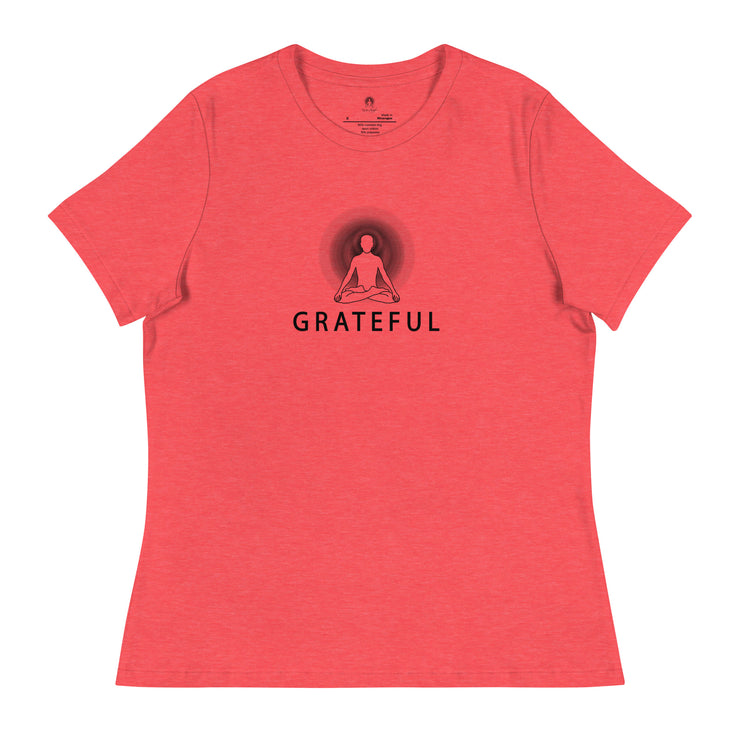 "GRATEFUL" Positive Thought Brand Women's Relaxed T-Shirt