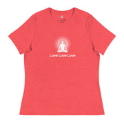 "Love, Love, Love" Positive Thought Brand Women's Relaxed T-Shirt