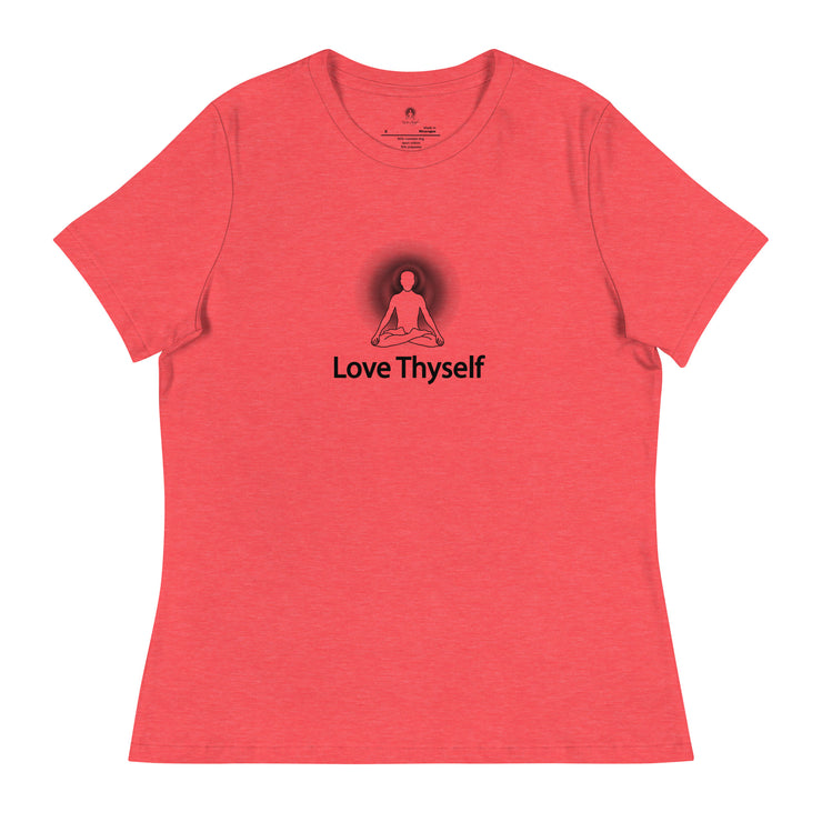 "Love Thyself" Positive Thought Brand Women's Relaxed T-Shirt