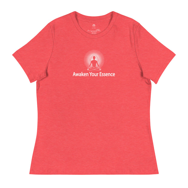 "Awaken Your Essence" Positive Thought Brand Women's Relaxed T-Shirt