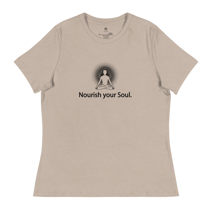 "Nourish Your Soul" Positive Thought Brand Women's Relaxed T-Shirt