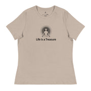 "Life is a Treasure" Positive Thought Brand Women's Relaxed T-Shirt
