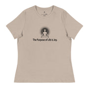 "The Purpose of Life is Joy" Positive Thought Brand Women's Relaxed T-Shirt