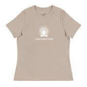 "Love, Love, Love" Positive Thought Brand Women's Relaxed T-Shirt
