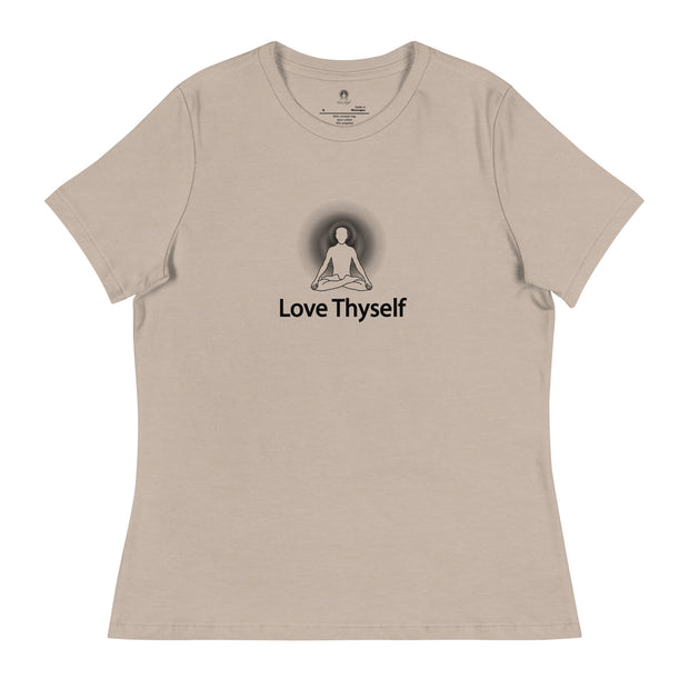 "Love Thyself" Positive Thought Brand Women's Relaxed T-Shirt