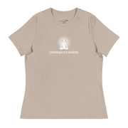 "Everything it is as it should be" Positive Thought Brand Women's Relaxed T-Shirt (White Graphic)