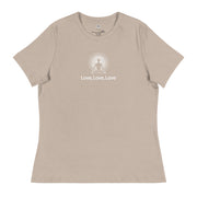 "Love, Love, Love" Positive Thought Brand Women's Relaxed T-Shirt