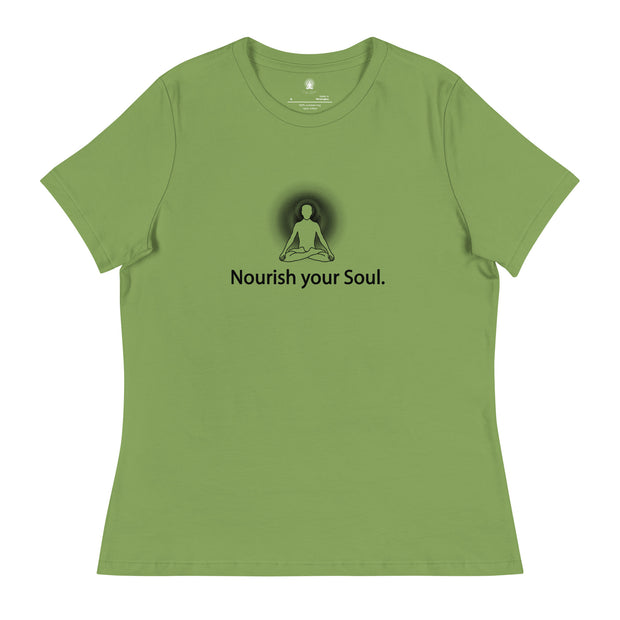 "Nourish Your Soul" Positive Thought Brand Women's Relaxed T-Shirt