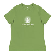"Love, Love, Love" Positive Thought Brand Women's Relaxed T-Shirt