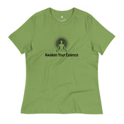 "Awaken Your Essence" Women's Relaxed T-Shirt (Black Graphic)